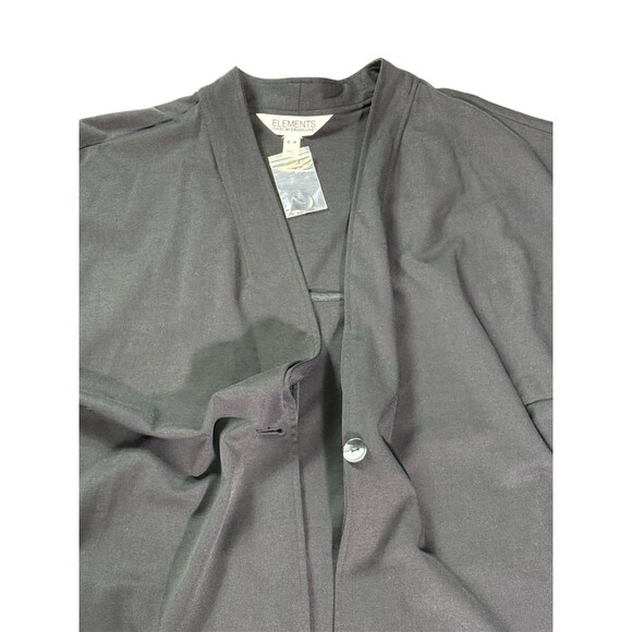 Isaac Mizrahi Elements 4x Black Single Button Frnt Sweater Cardigan A465895 NWOT - Picture 6 of 14